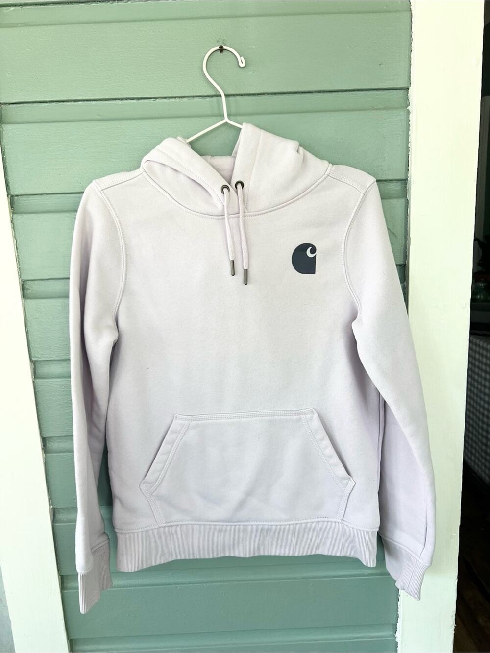 Carhartt lavender purple pullover hoodie cotton blend summer work casual farm XS